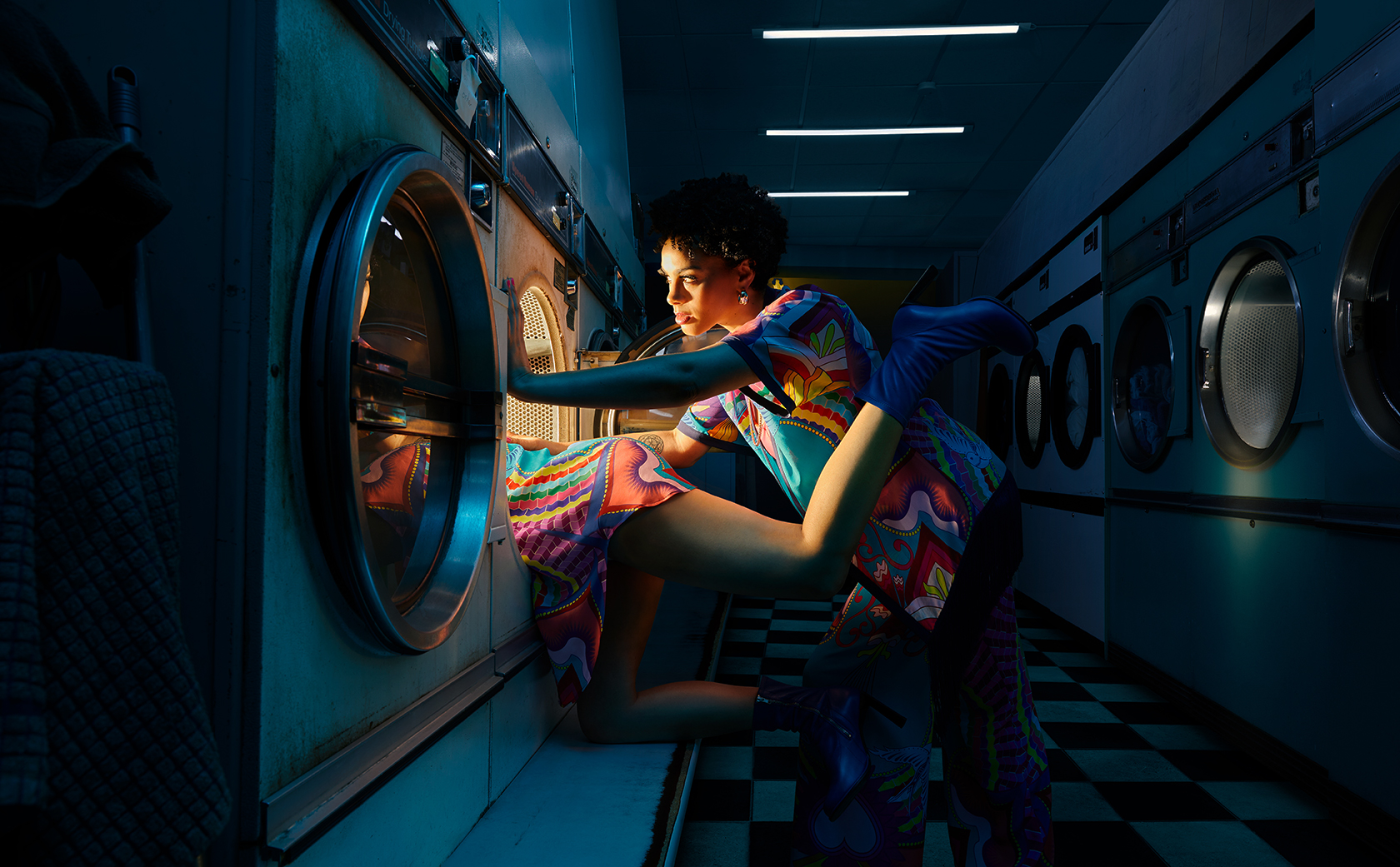 Climbing through the laundrette portal