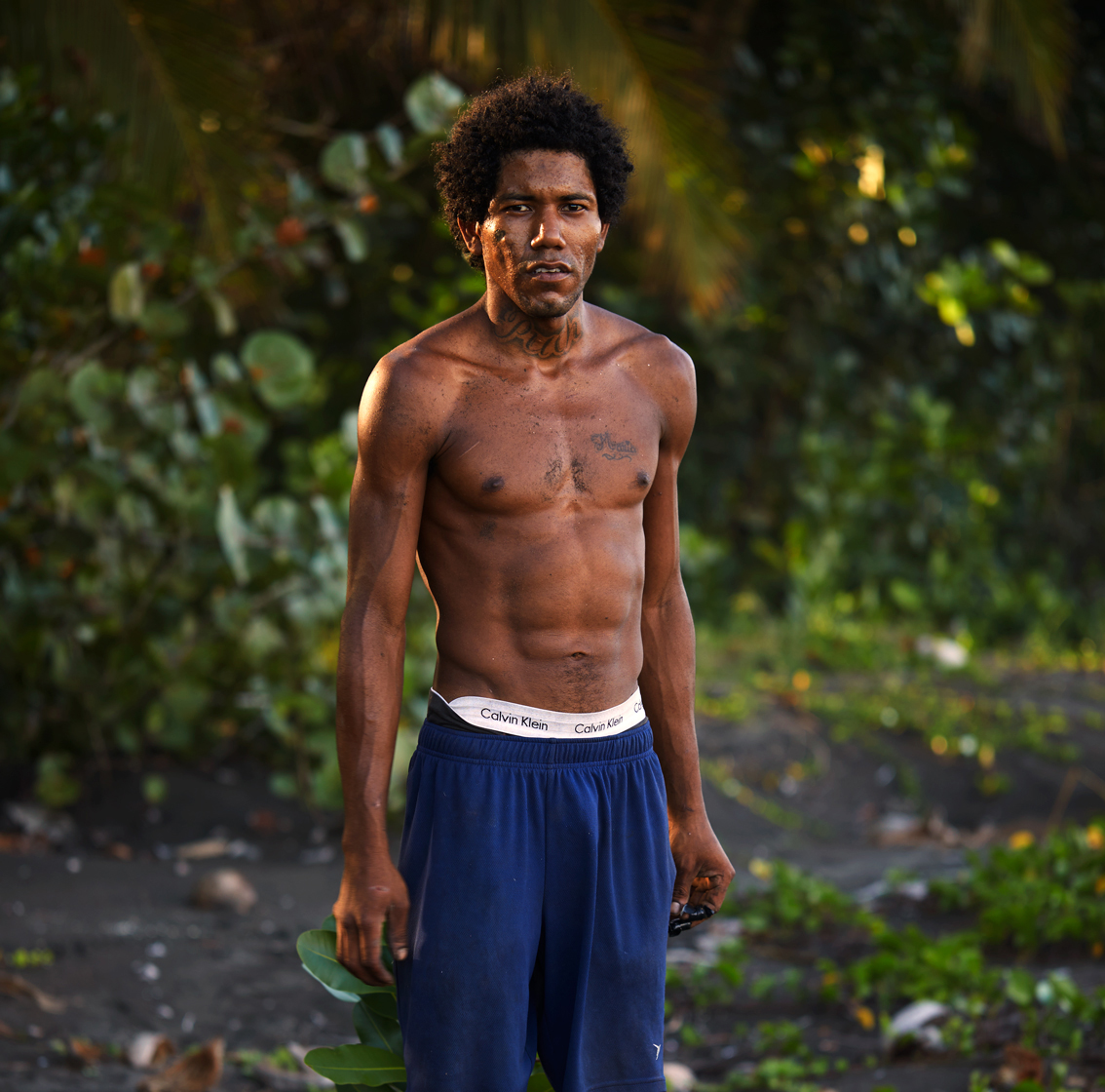 Coconut vendor on beach